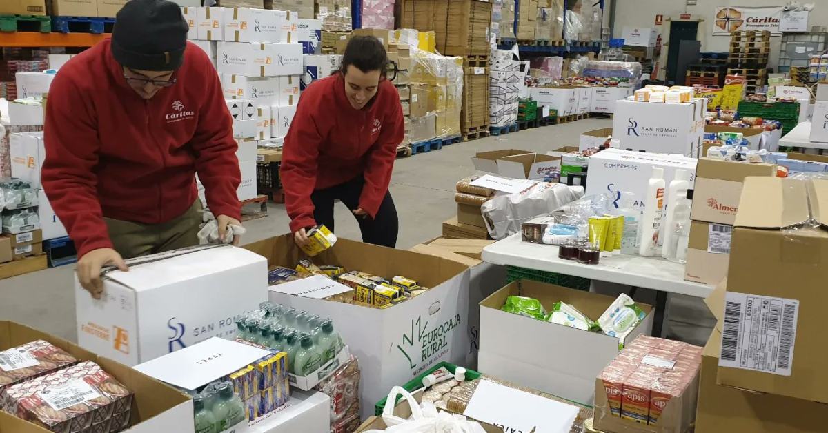 Imagen de archivo de voluntarios de Cáritas Toledo.