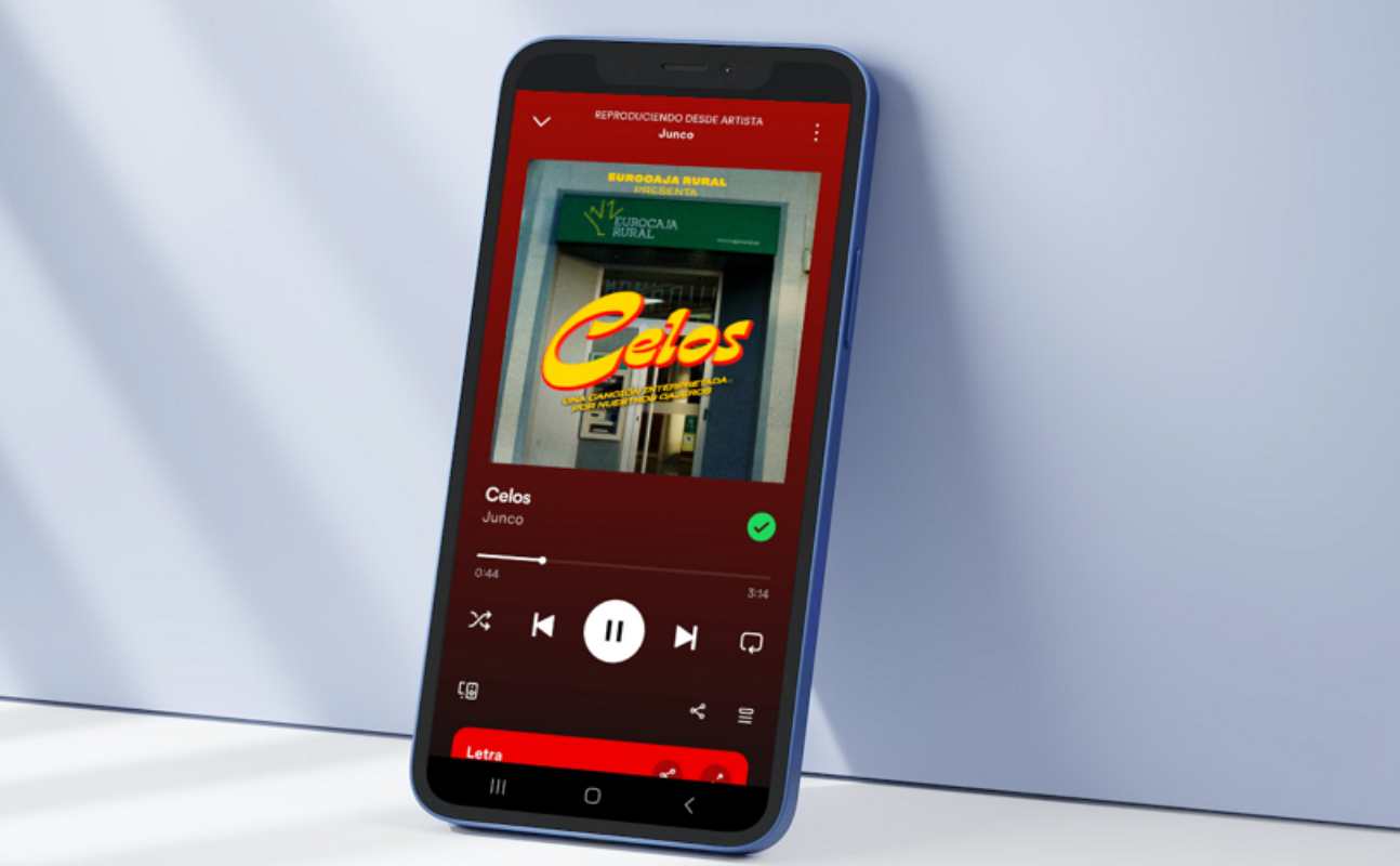 "Celos", tras el anuncio de Eurocaja Rural, arrasa en Spotify.