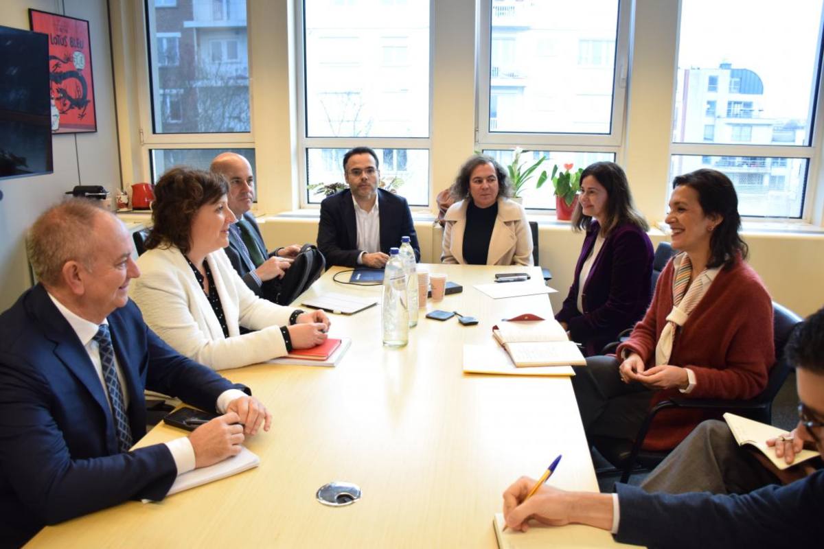 Imagen de la reunión de la Consejería de Economía as direcciones generales de Energía y de Mercado Interior, Industria, Emprendimiento y Pymes, en Bruselas.