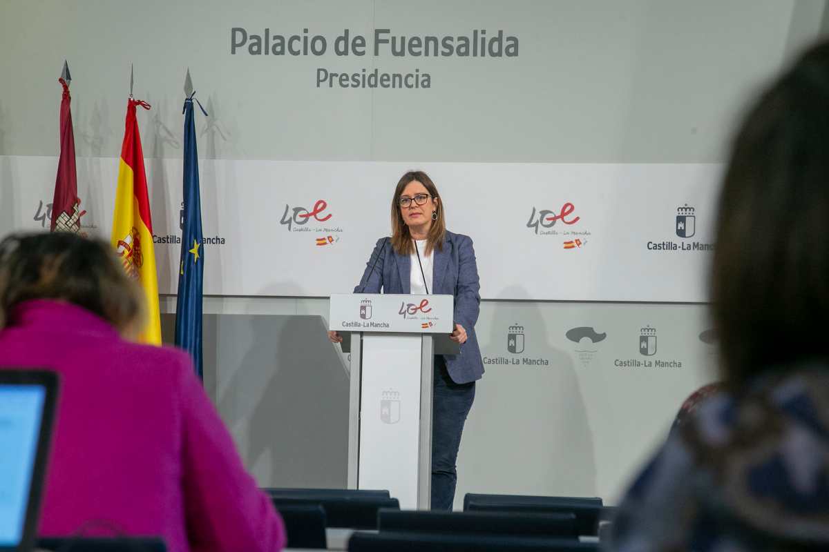 La consejera portavoz del Gobierno de Castilla-La Mancha, Esther Padilla.