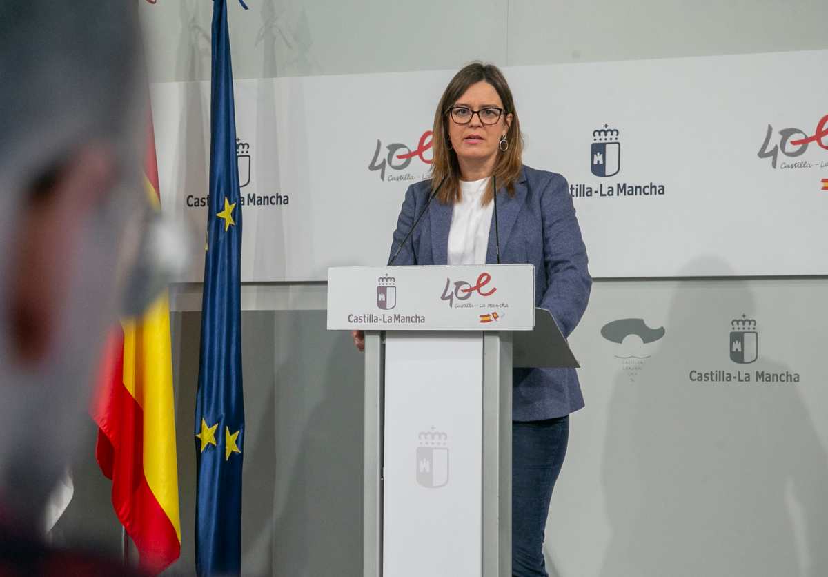 La consejera portavoz del Gobierno de Castilla-La Mancha, Esther Padilla.