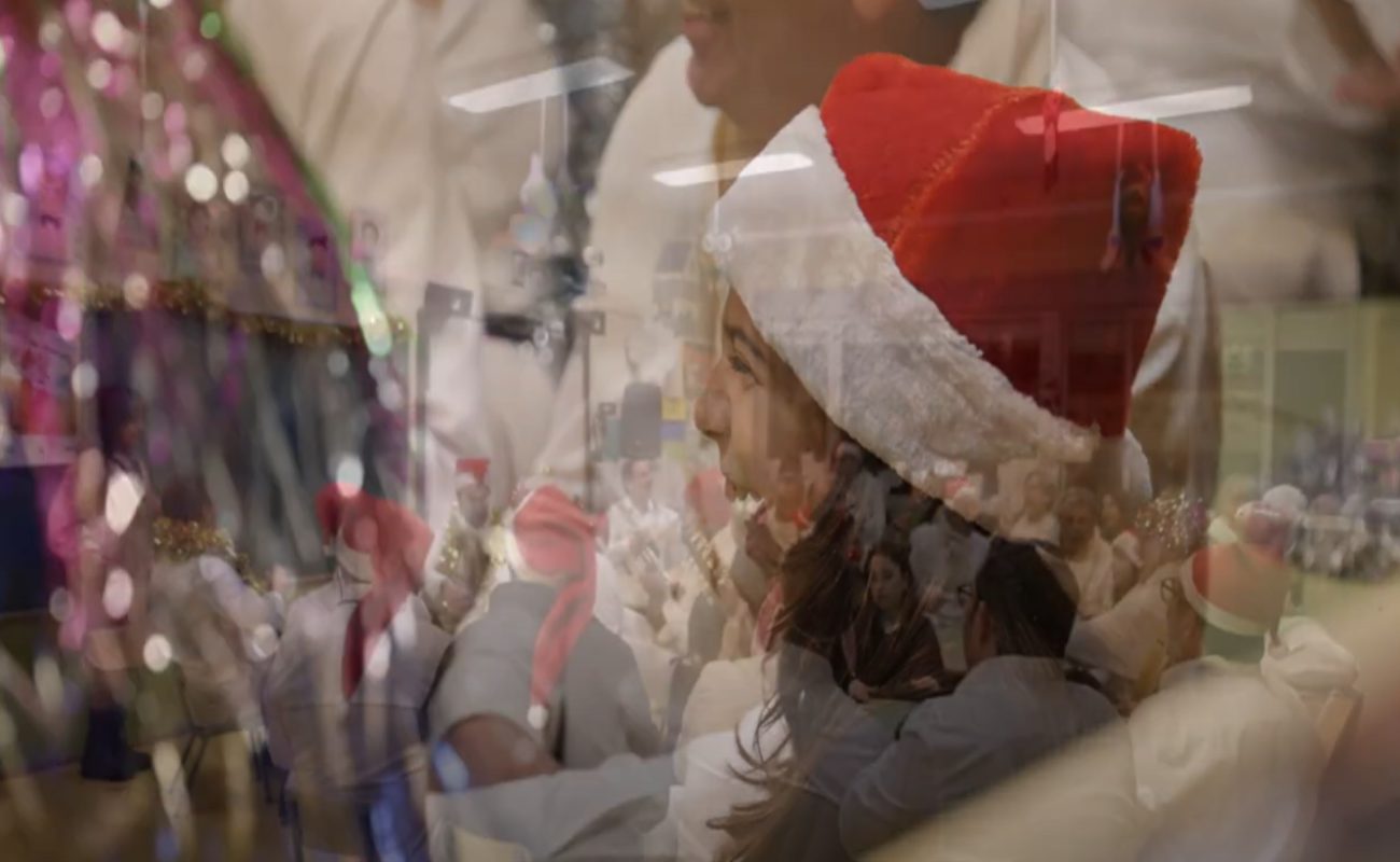 Imagen del vídeo de la felicitación de Navidad.