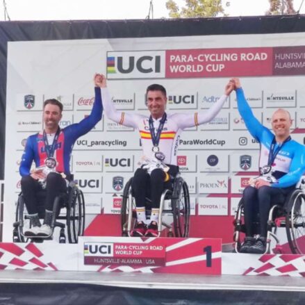 Luis Miguel García Marquina (ciclismo adaptado) se colgó en mayo una doble medalla de oro en la Copa del Mundo.