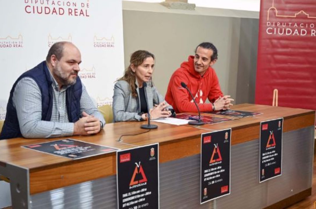 Presentación del Trail Entrevolcanes en la Diputación de Ciudad Real. Foto: Diputación de Ciudad Real.