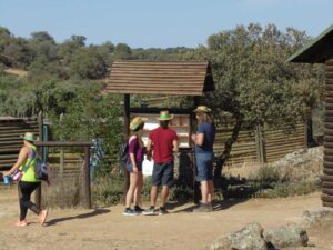 Visitantes en el Borril.