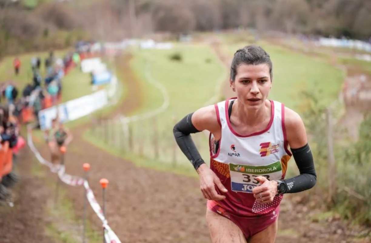 Irene Sánchez-Escribano, en el último Campeonato de España de cross. Foto: cuenta de Instagram de Irene Sánchez-Escribano.