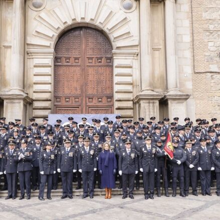 Acto del bicentenario de la Policía Nacional en Toledo.