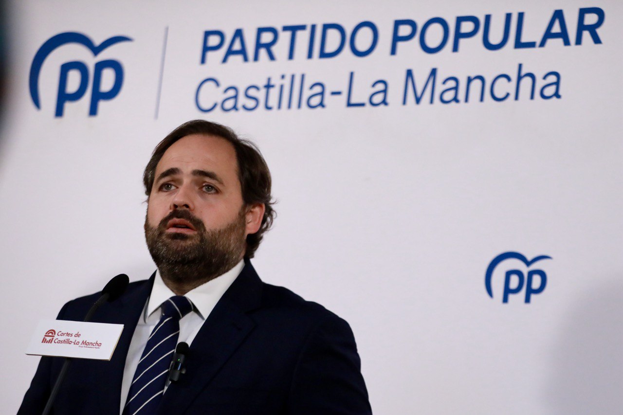 Paco Núñez, en la reunión del Grupo Parlamentario Popular que ha presidido en las Cortes.