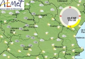 Esta es la predicción de la Aemet para hoy martes en CLM.