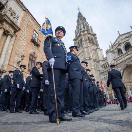 Acto de conmemoración de los 200 años de la Policía Nacional, celebrado en Toledo. Foto: EFE/Ángeles Visdómine.