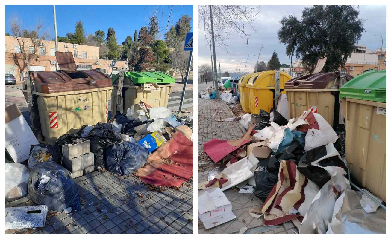 Imagen de la basura acumulada en la zona sur de Olías.