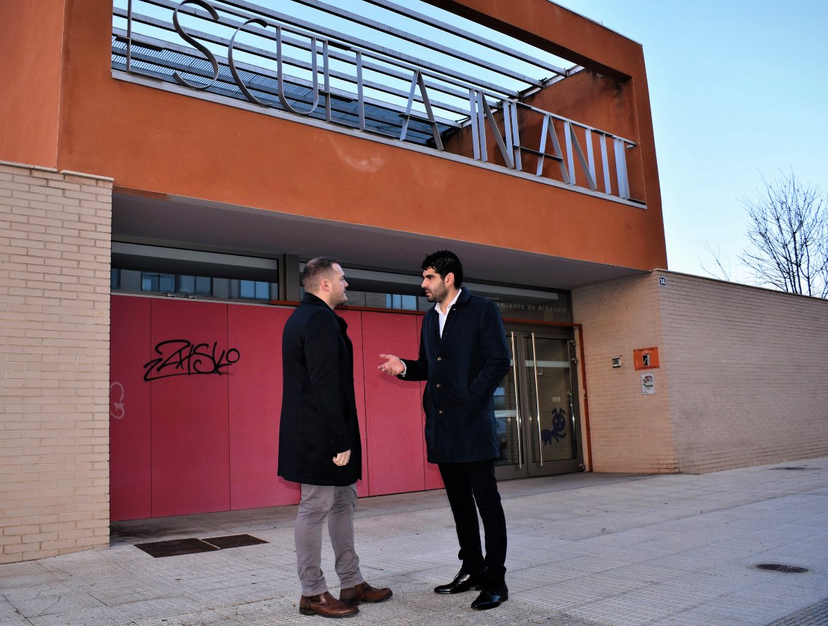 Los concejales socialistas José González y Manu Martínez