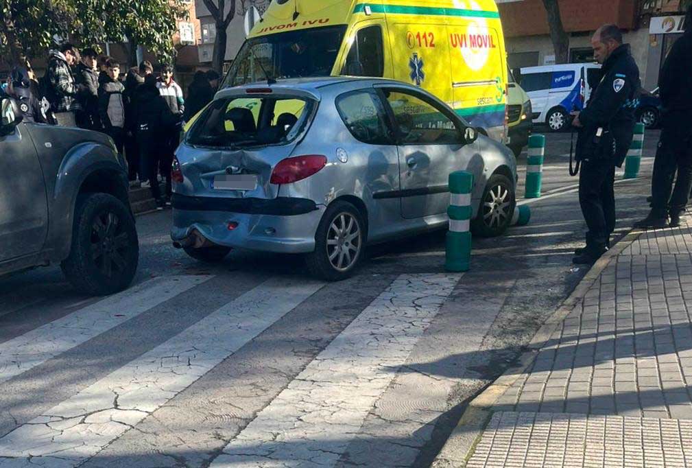 Imagen del atropello en Albacete de tres menores.