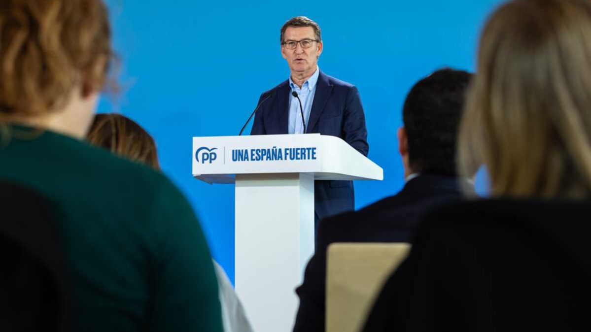 Alberto Núñez Feijóo, presidente del PP. Foto: EFE/Ángeles Visdómine.