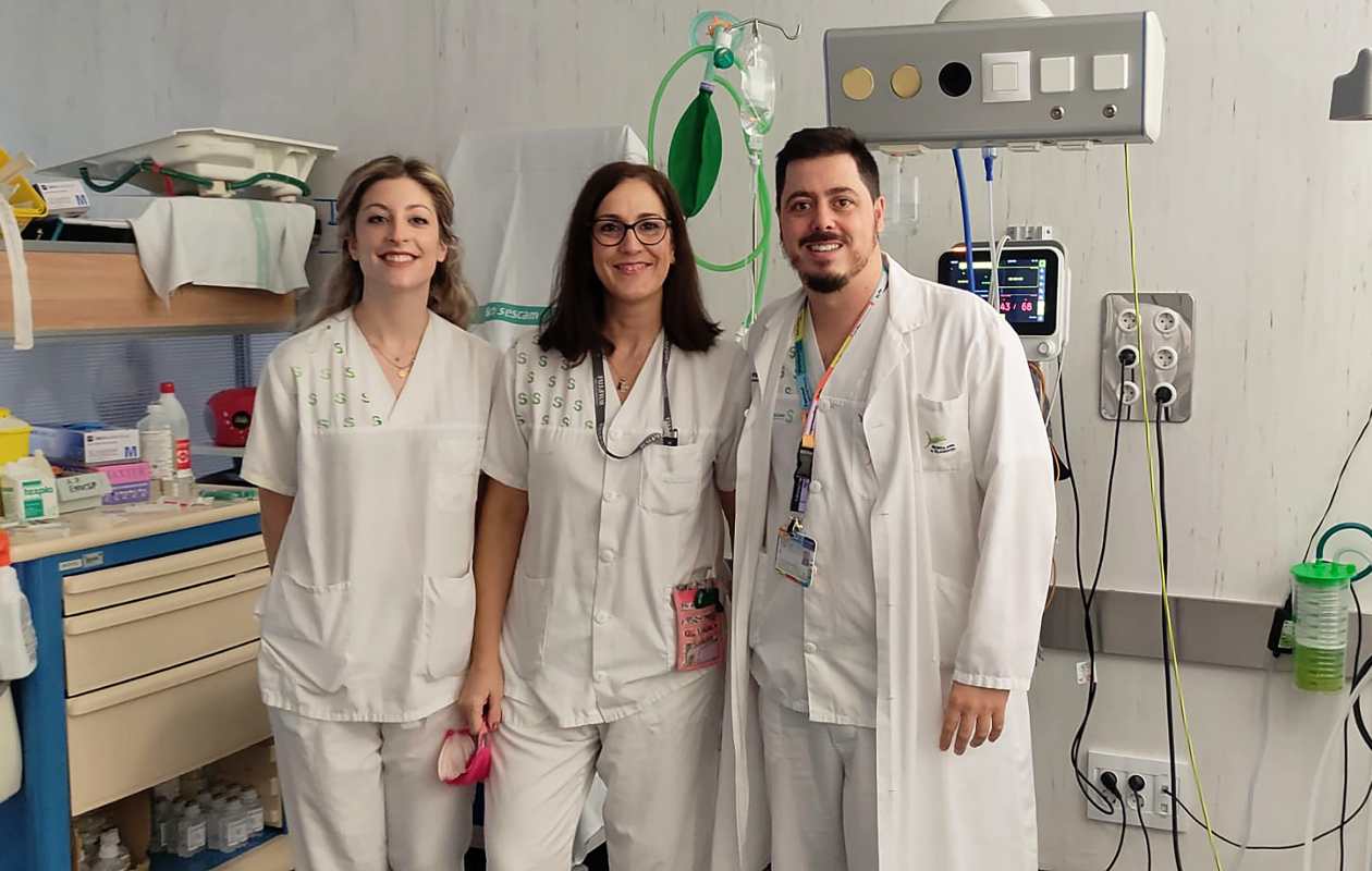 El equipo encargado de la detección de intolerancias alimenticias en el Hospital de Villarrobledo.