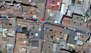 Incendio en la calle Pintor Mendoza de Valdepeñas, sin desgracias personales. Imagen: Google Maps.