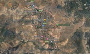 Accidente mortal de caza en una finca de Los Navalucillos. Imagen: Google Maps.