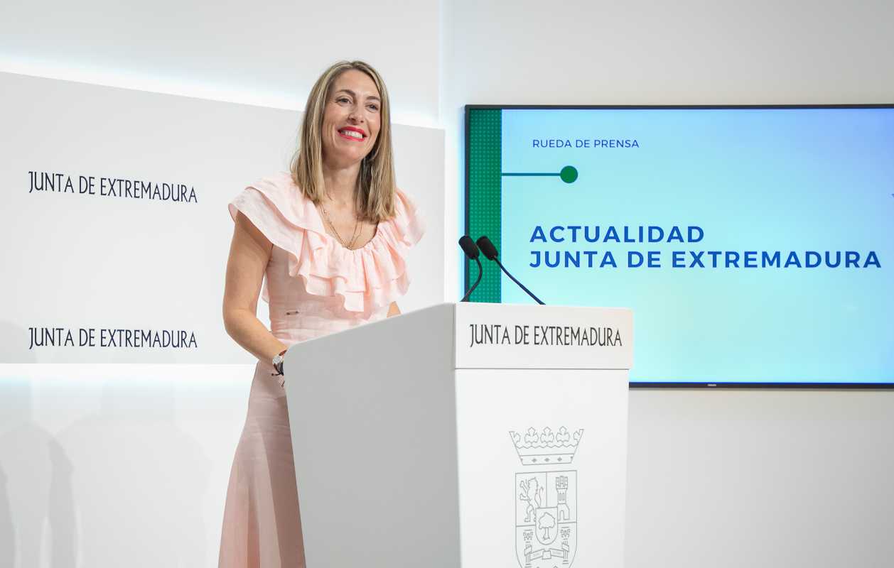 La presidenta de Extremadura, María Guardiola, en una imagen de archivo.