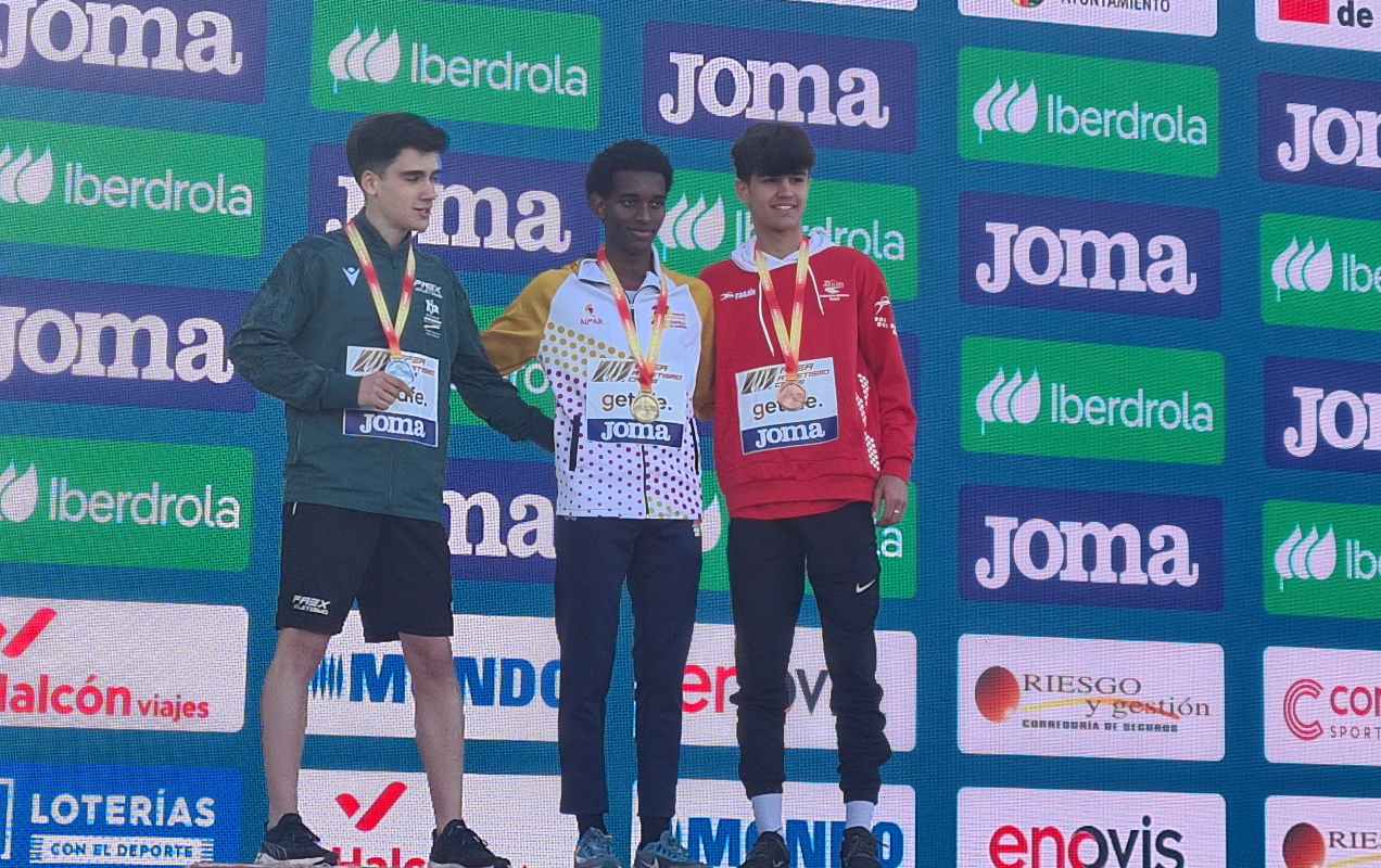 Mesfin Escamilla, campeón de España de cross sub-20. Foto: RFEA.