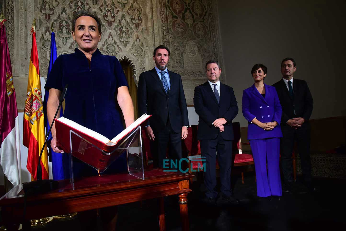 Milagros Tolón, en su toma de posesión como delegada del Gobierno en CLM.