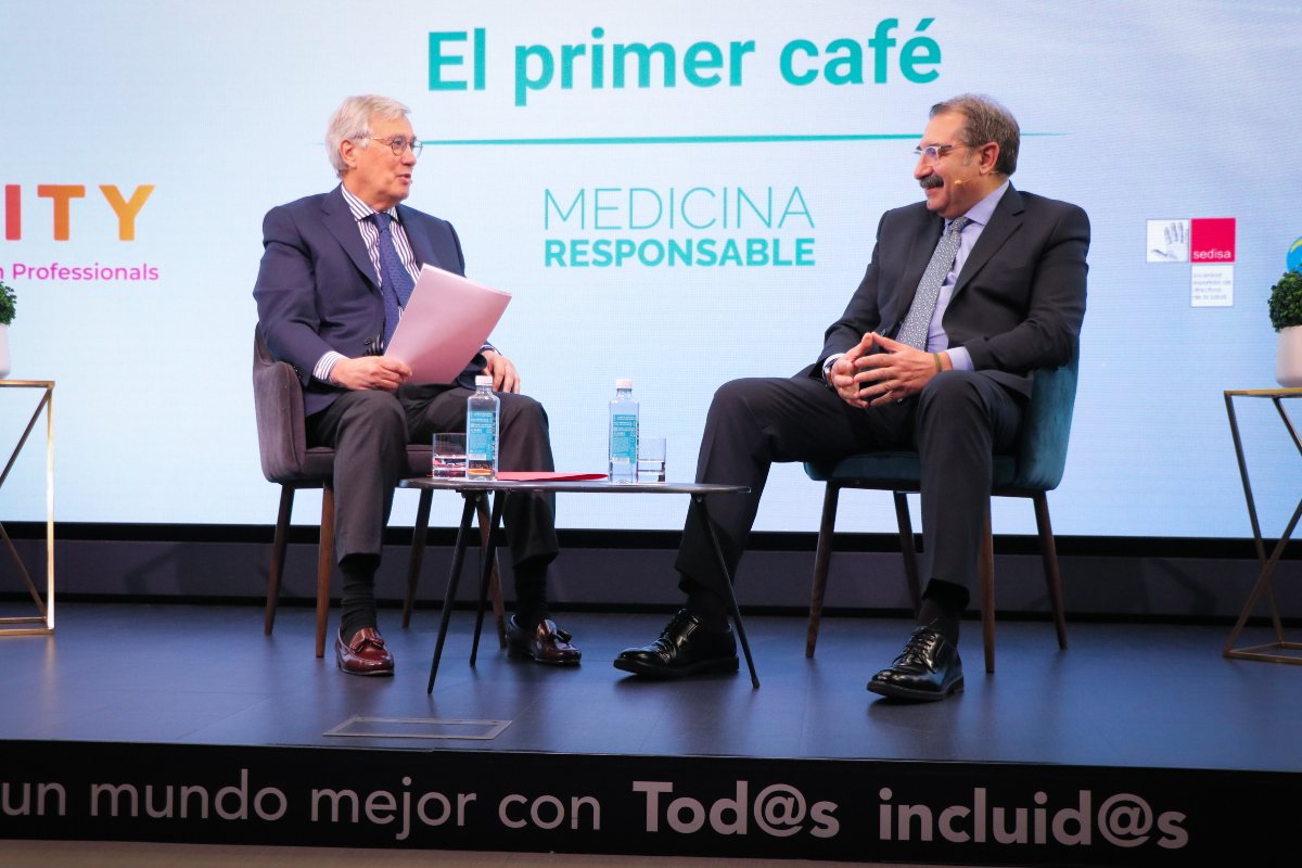 Jesús Fernández Sanz, en el desayuno informativo.