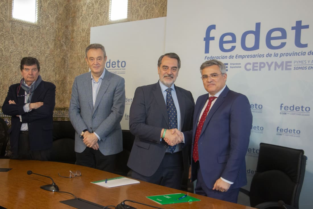 Acuerdo de colaboración de Fedeto con la Asociación Contra el Cáncer de Toledo.