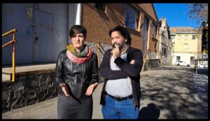 Susana Martínez, portavoz de Aike en el Ayuntamiento de Guadalajara y Jorge Riendas