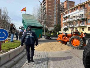 Manifestación de agricultores en Guadalajara