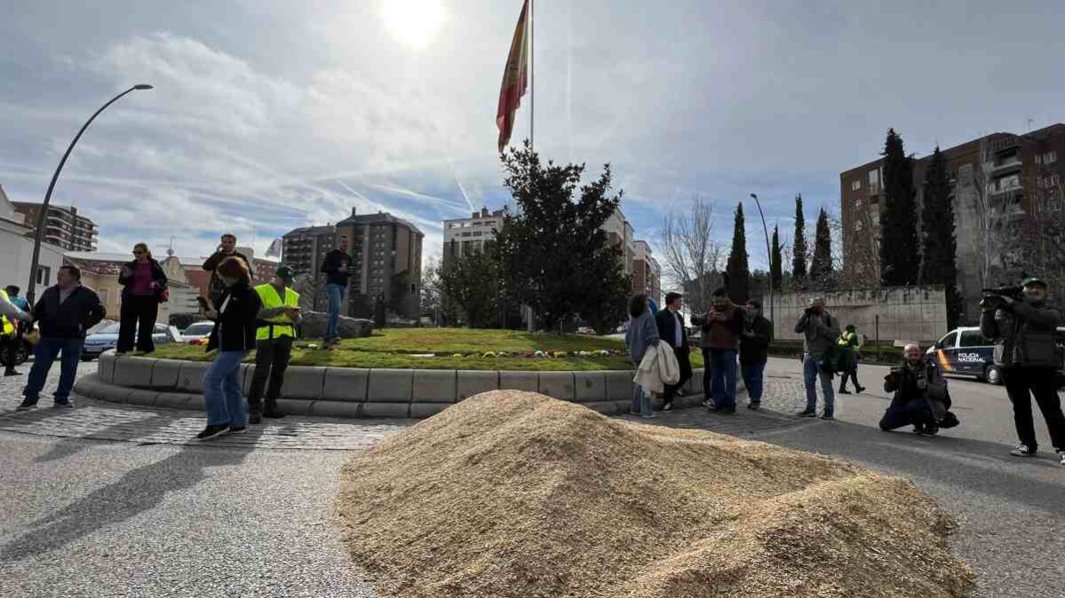 Los agricultores de Guadalajara esparcen alrededor de 1.000 kilos de cebada 