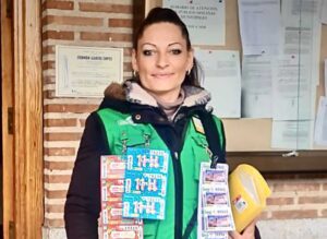 Patricia Duarte Monco, vendedora de la ONCE.