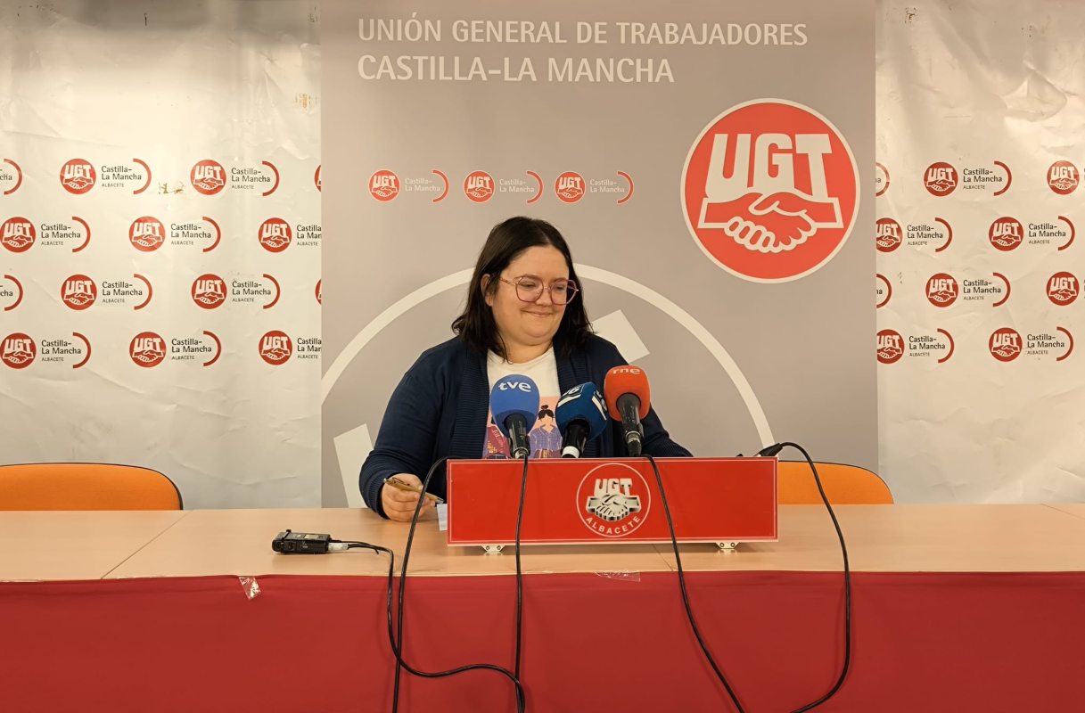 La secretaria general de UGT FeSMC CLM, Ana González.