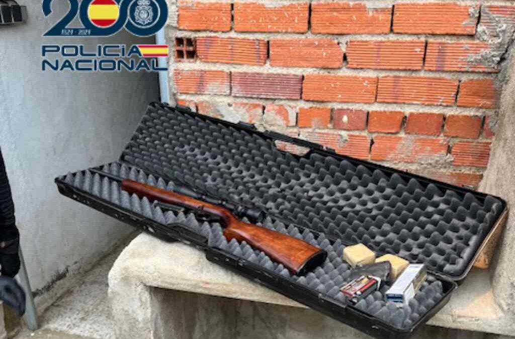 El arma intervenida en Sonseca.