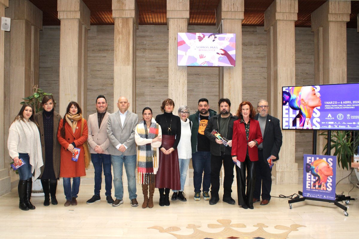 Presentación de actividades del Ayuntamiento de Albacete con motivo del 8M