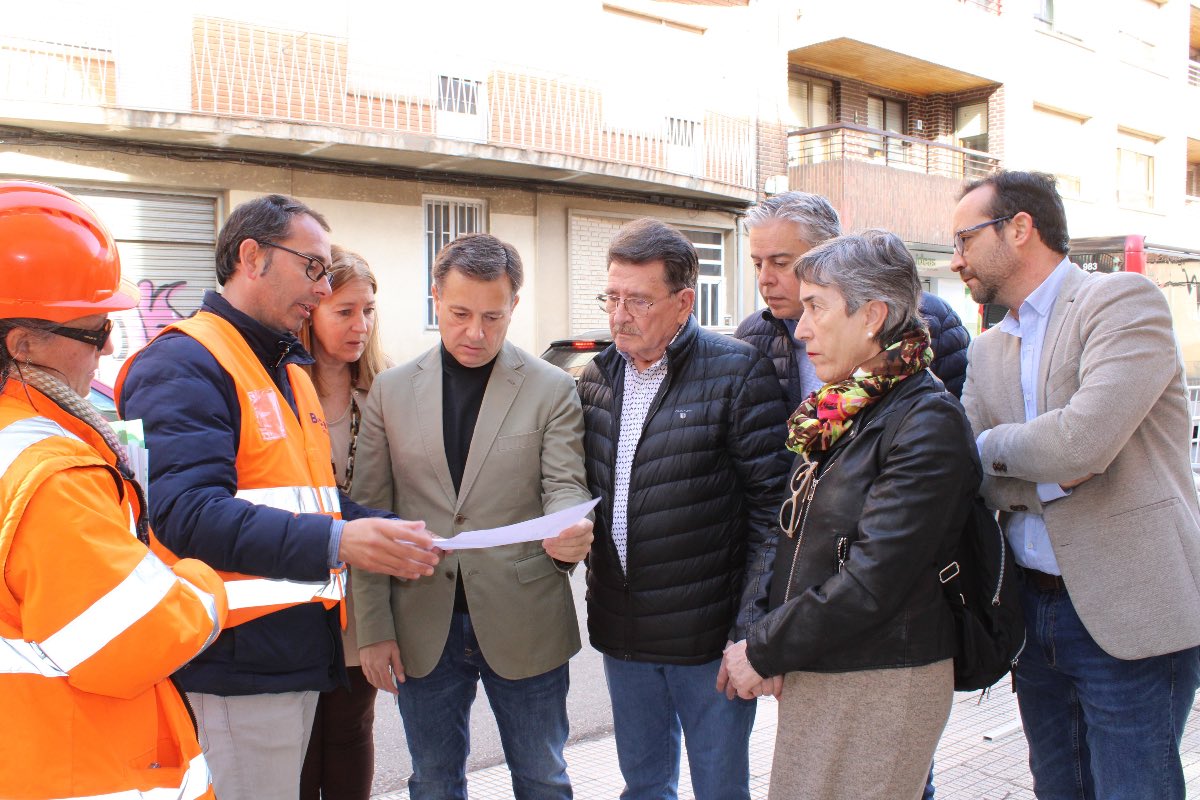 Visita dentro del Plan de Acerado del Ayuntamiento de Albacete
