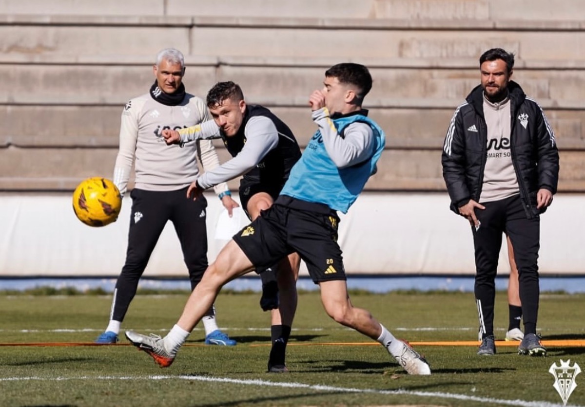 Entrenamiento del Albacete BP. Imagen del Club