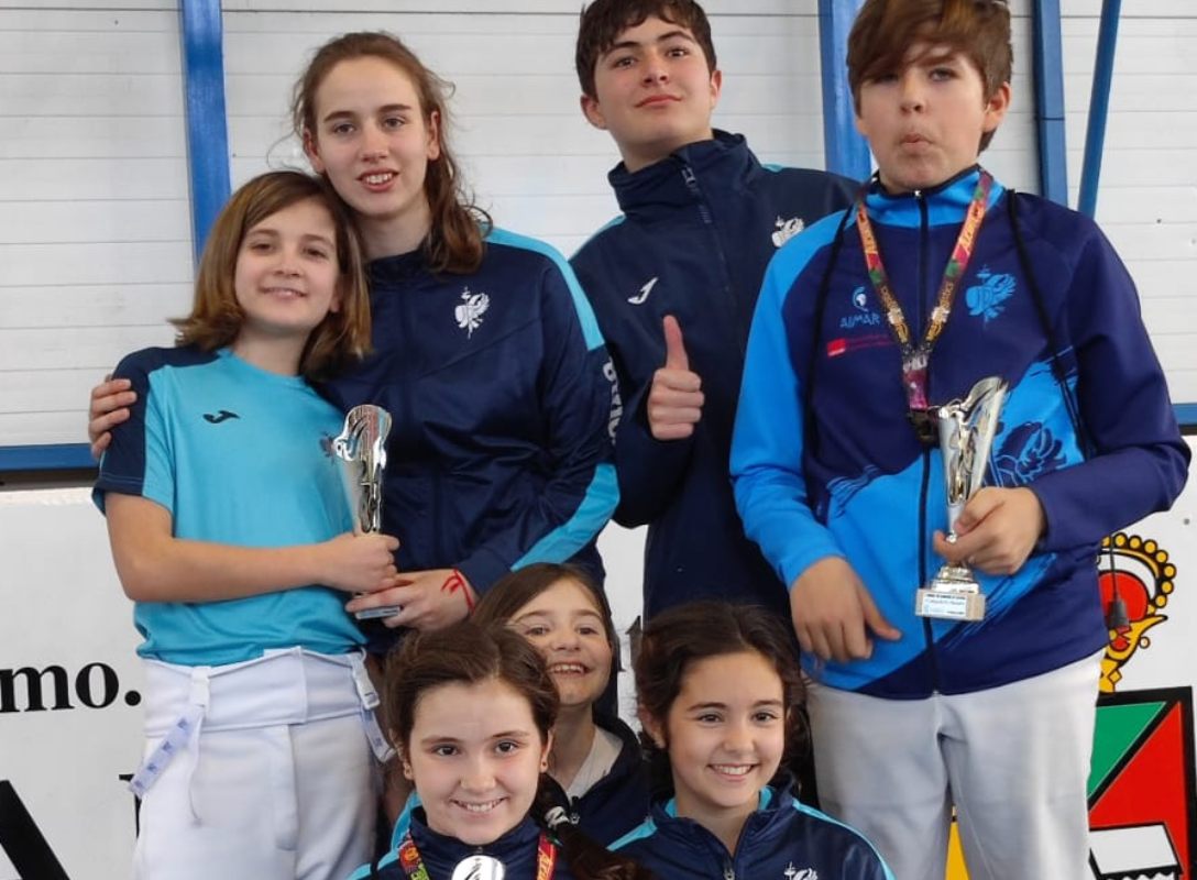 Excelente actuación de los tiradores toledanos en el Regional. Foto: Club Esgrima Toledo.