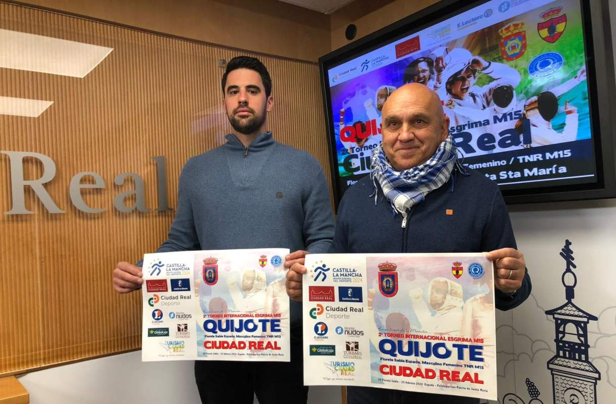 Presentación del torneo internacional de esgrima, que se celebra en Ciudad Real.