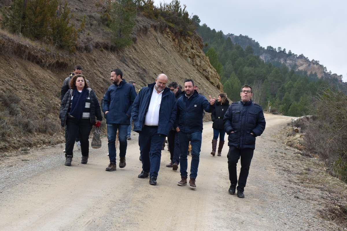 Martínez Guijarro visitó el camino de Taravilla.