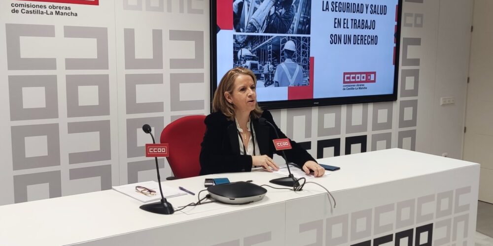 Raquel Payo: "CCOO CLM no es complaciente con la bajada de la siniestralidad laboral".