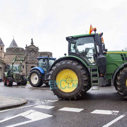 Tractorada en Toledo. Foto: Rebeca Arango.