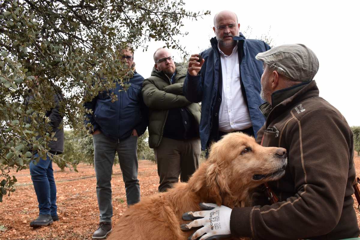 Martínez Guijarro ha visitó la explotación de trufa ‘Trufa Zero’.