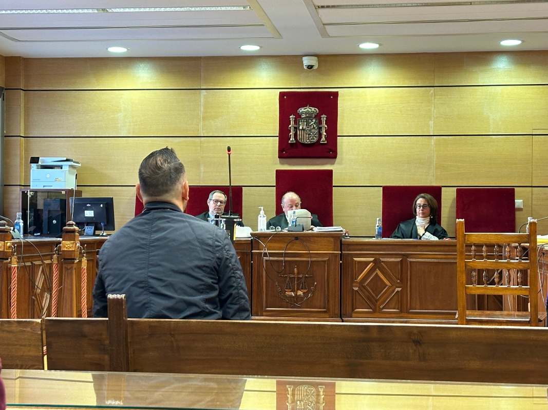 El acusado durante la vista judicial celebrada este martes en la Audiencia Provincial de Ciudad Real