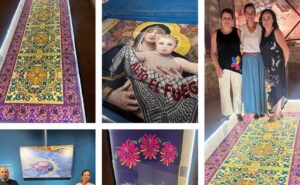 Alfombras de serrín de Elche de la Sierra.