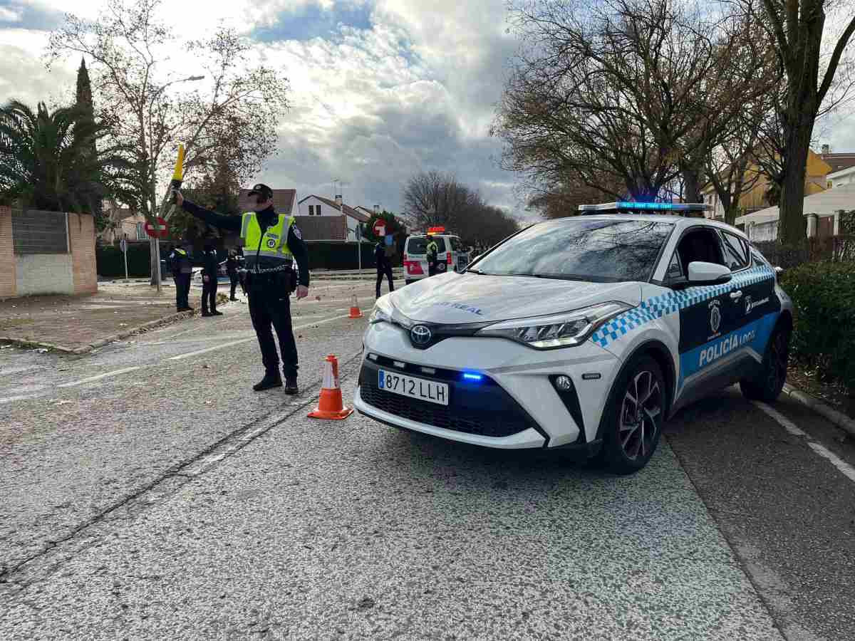 Imagen de archivo de un control de la Policía Local de Ciudad Real