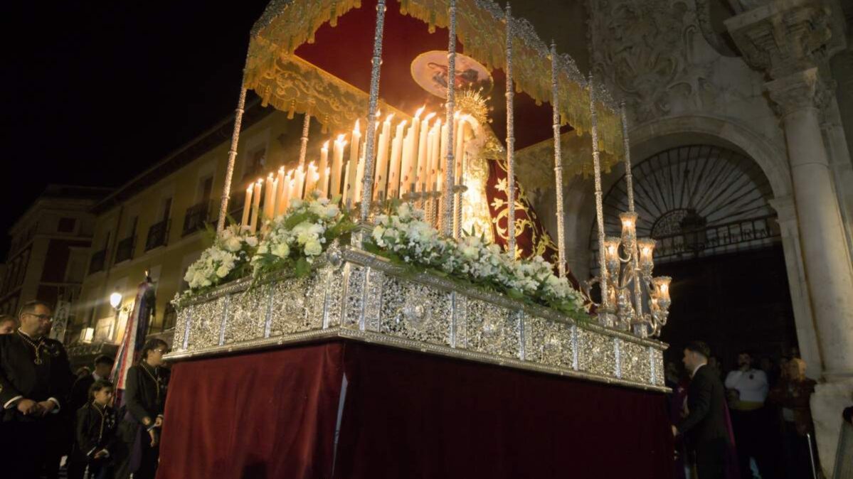 Procesión Lunes Santo. Imagen de María Santísima de la Misericordia. Semana Santa Guadalajara