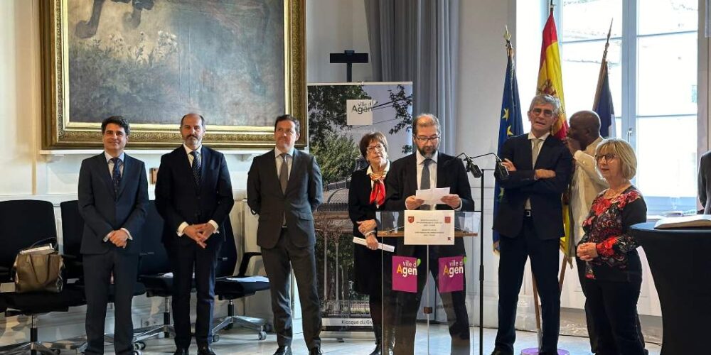 Recepción a la delegación toledana en Agen.