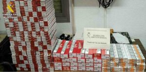 Tabaco de contrabando incautado por la Guardia Civil en Almuradiel