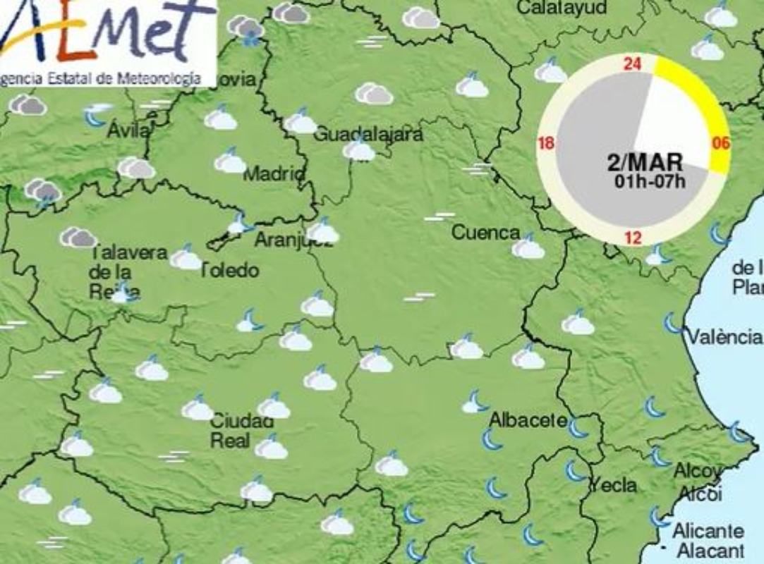 Aemet: Se acabó el calorcillo del viernes.