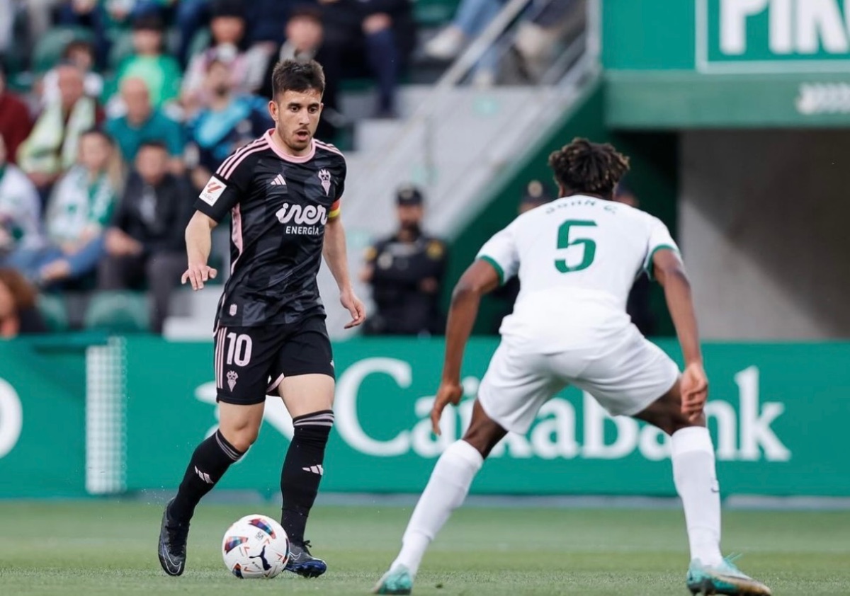 Manu Fuster y John C. en el Elche 3-2 Albacete