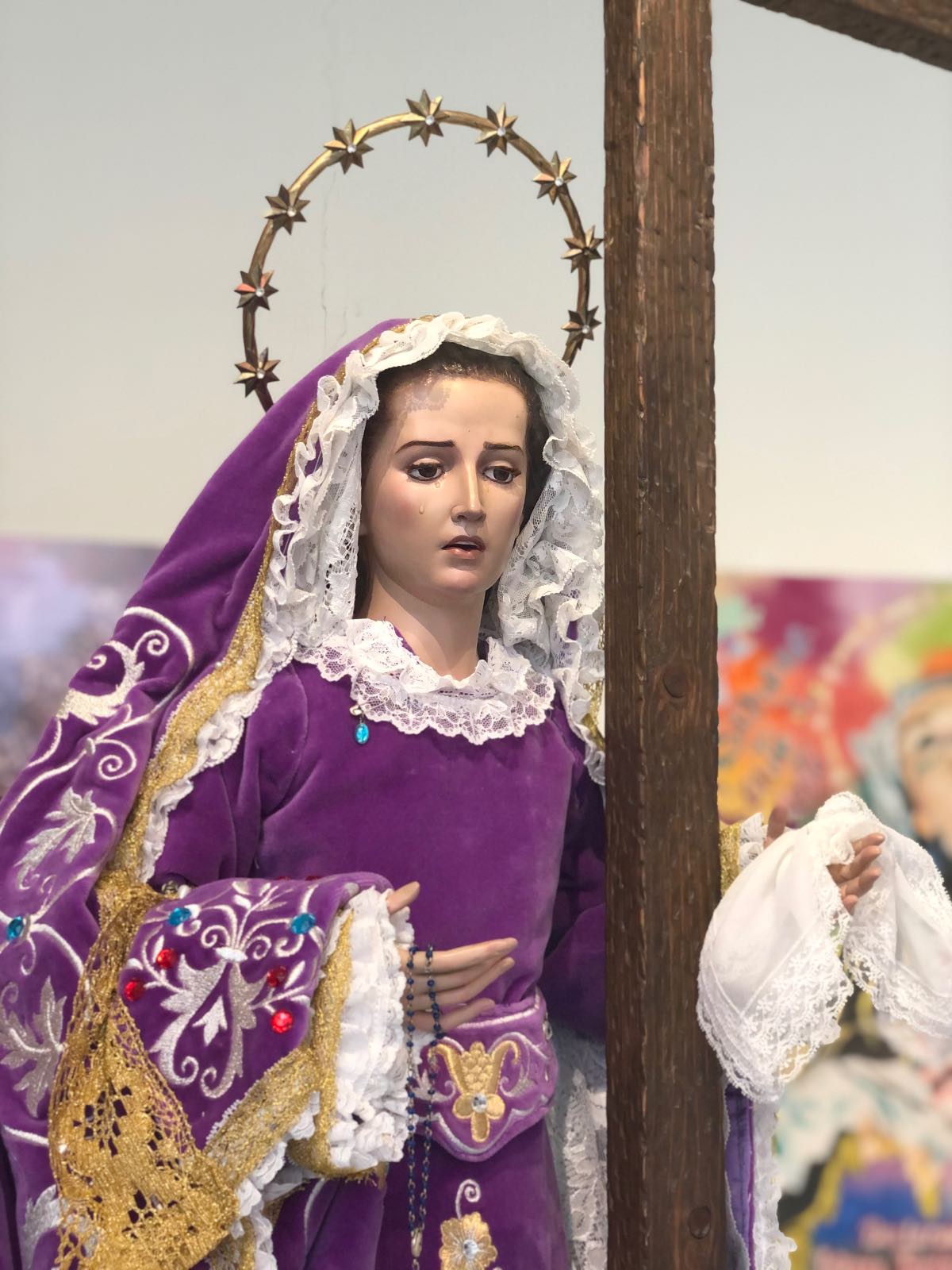 Réplica de Ntra. Sra. de la Amargura de Albacete para la procesión infantil. Foto: Elena Valero
